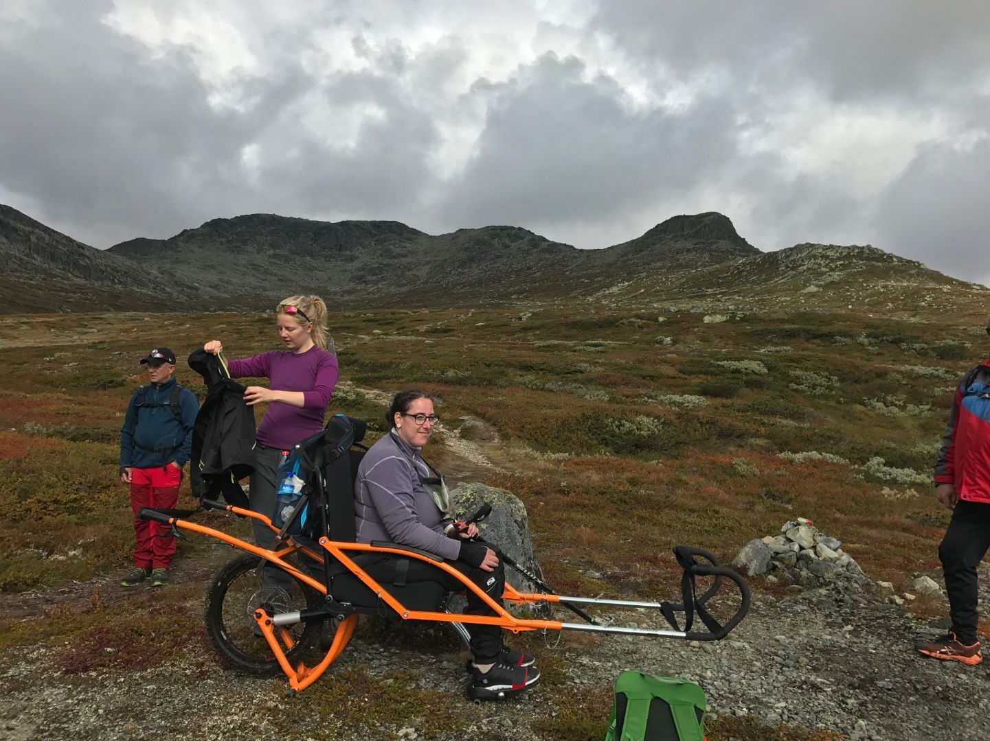 Vogn med hjul til fjelltur